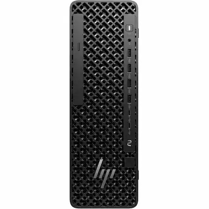 Front. HP - HP Z2 G1i Workstation - Intel Core Ultra 9 285K - 32 GB - 1 TB SSD - Small Form Factor - Black - Intel W880 Chip - Black.