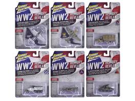 "Military" Set A of 6 pieces 2024 Release 1 Limited Edition Diecast Models by Johnny Lightning - Multicolor