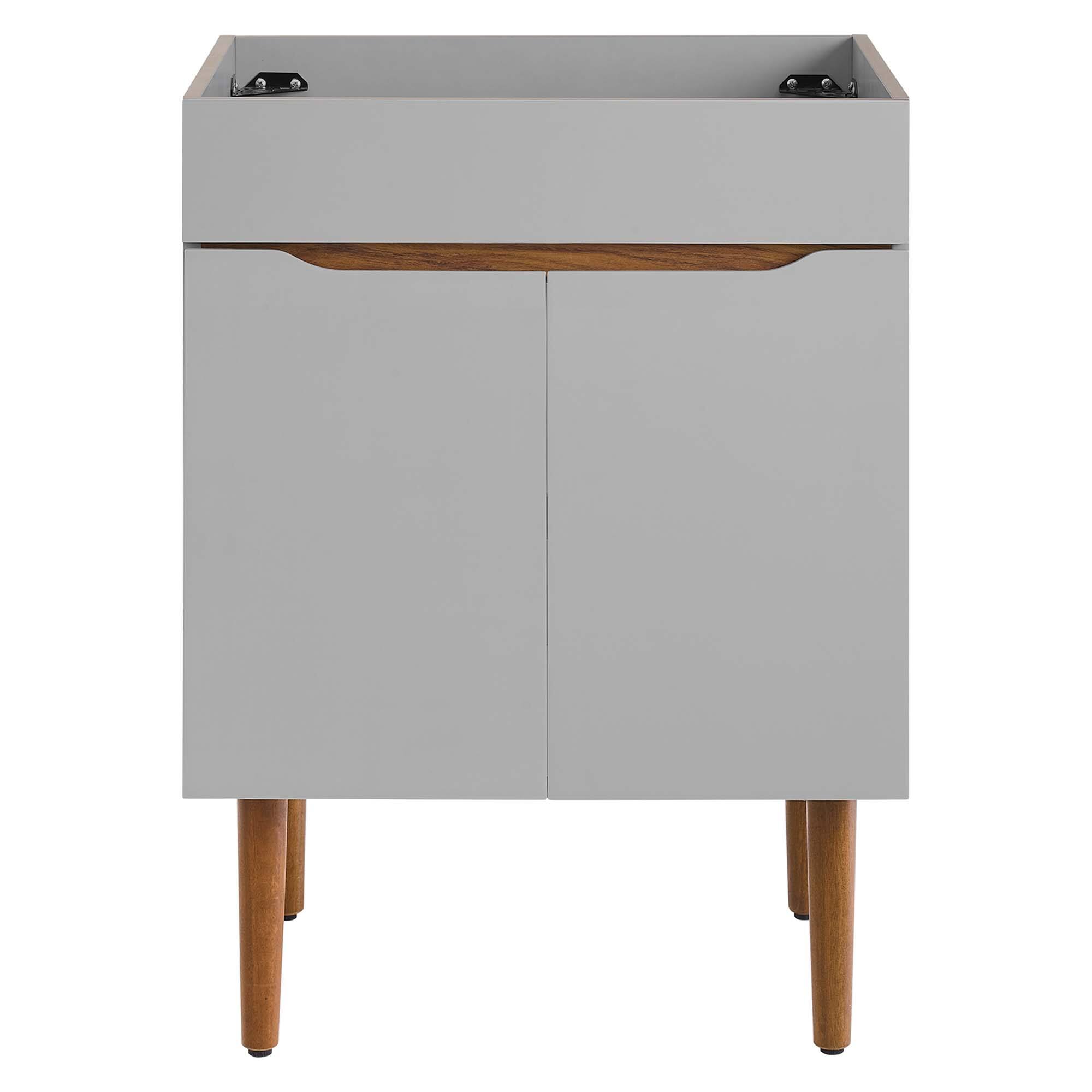 Alt View 1. Modway - Harvest Bathroom Cabinet Basin Not Included by Modway - Gray Walnut.