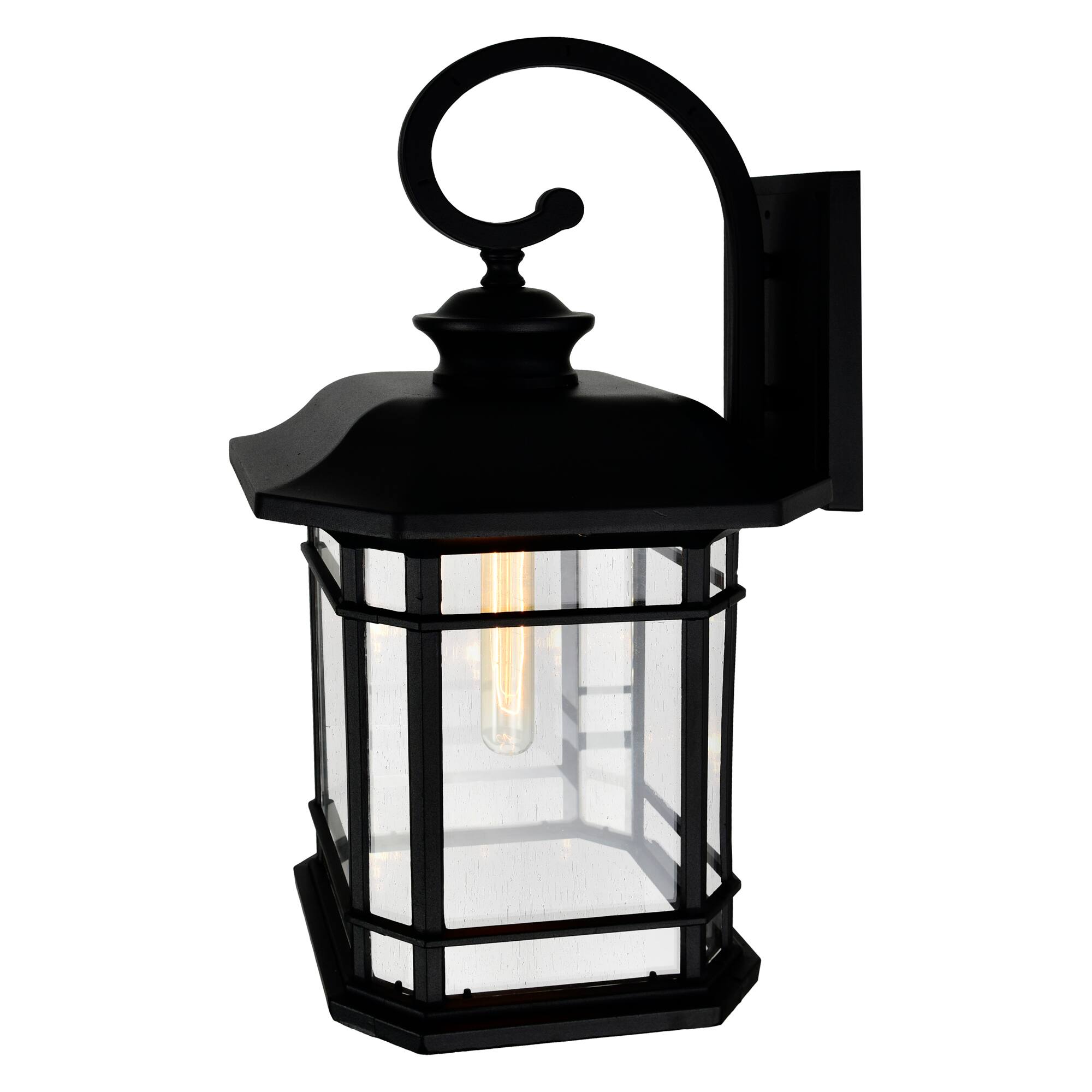 Back. CWI Lighting - Blackburn 1 Light Black Outdoor Wall Light - Black.