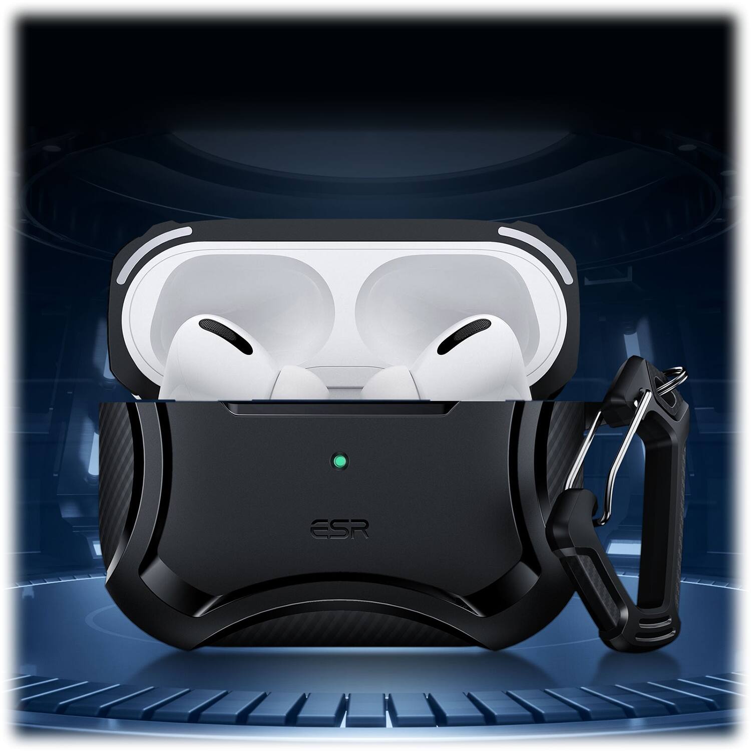 Alt View 17. SaharaCase - Armor Case for Apple AirPods Pro (1st Generation and 2nd Generation) - Black.