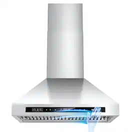 Brano - 30 inches - Convertible - Wall Range Hood - Silver