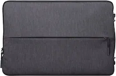 Front. Lenovo - Urban 13" Laptop Sleeve Case - Charcoal Gray.