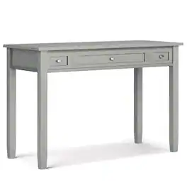 Simpli Home - Warm Shaker 48 inch Wide Solid Wood Desk - Fog Grey