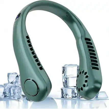 Front. Loheer - Loheer Portable Neck Fan 360 Cooling Rechargeable Bladeless Wearable Personal Fan 5 Speeds.