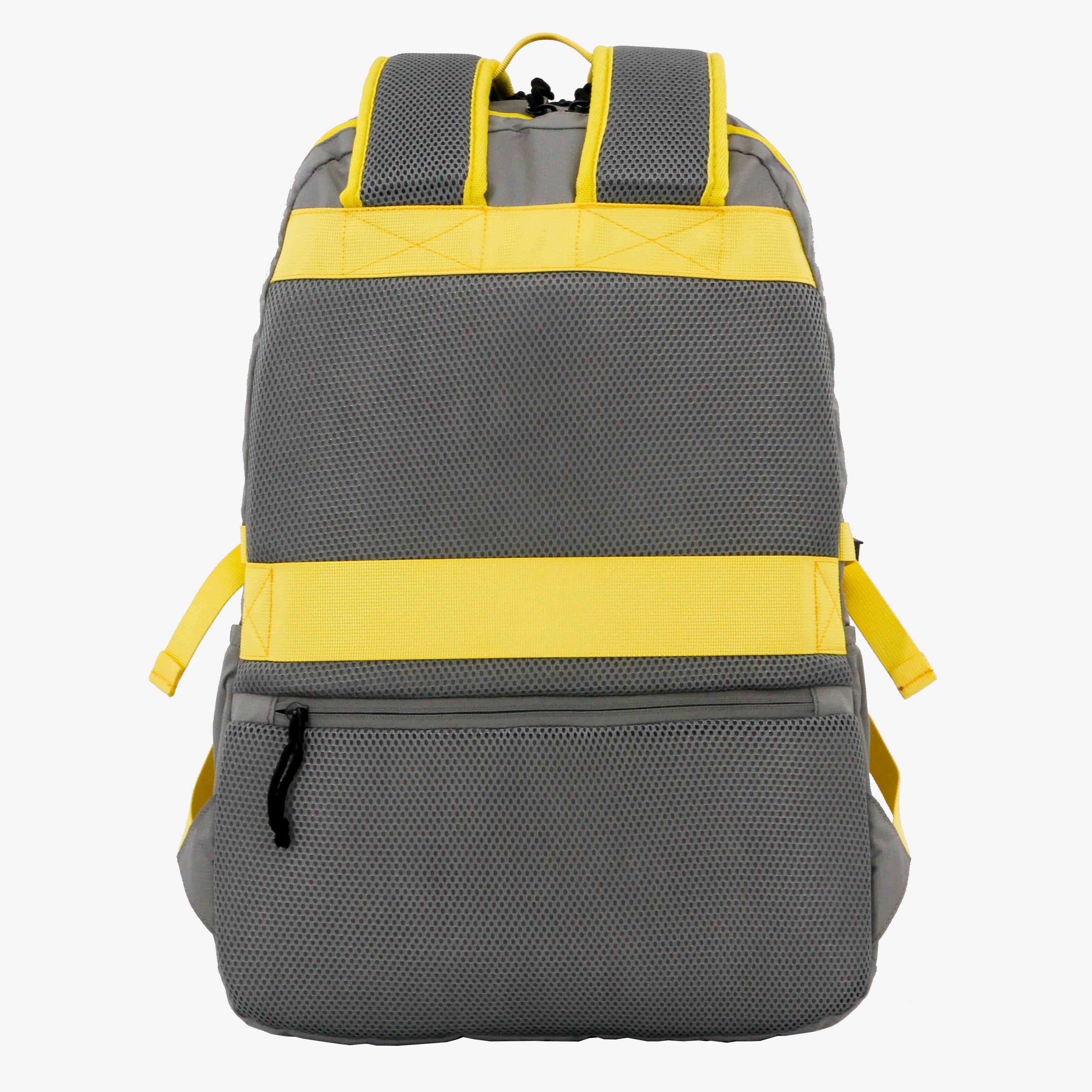 Back. J World - J World Unisex Stride Laptop Backpack for School and Travel, Grey - GREY.