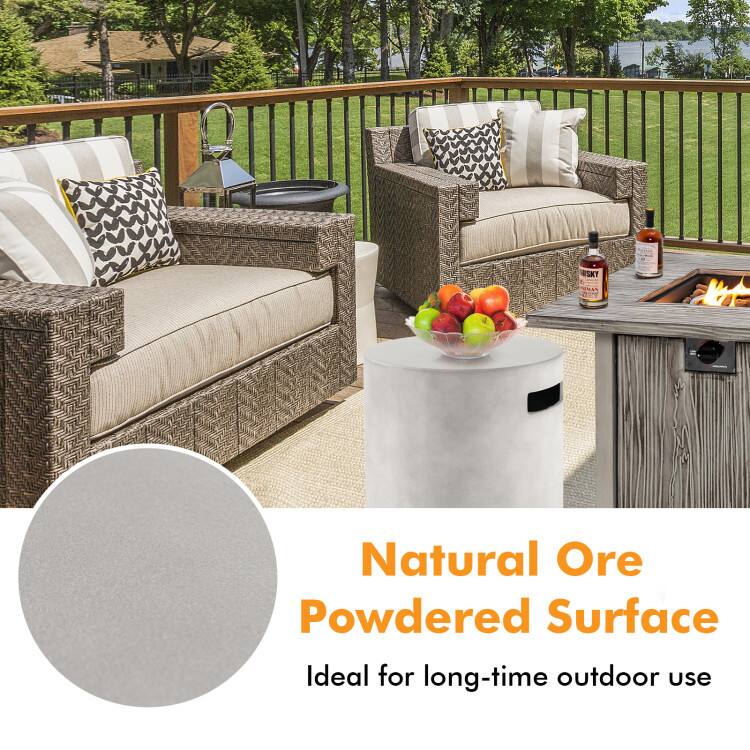 Natural Ore Powdered Surface  
Ideal for long-time outdoor use
