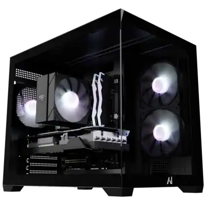 Front. Andromeda Insights - AI Gaming PC Spectra| NVIDIA GeForce RTX 5060 | Intel Core Ultra 5 245KF (5.2 GHz Turbo) | 16GB DDR5 | 1TB Gen4 SSD - Black.
