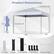 Product Dimensions
- 8.3ft/8.8ft/9.3ft
- 6ft
- 5.1ft/5.6ft/6.1ft
- 10ft
- 10ft
- 0.7ft
- 2.8ft
1 Canopy
1 Frame
1 Carrying Bag
4 Wind Ropes
8 Ground Stakes