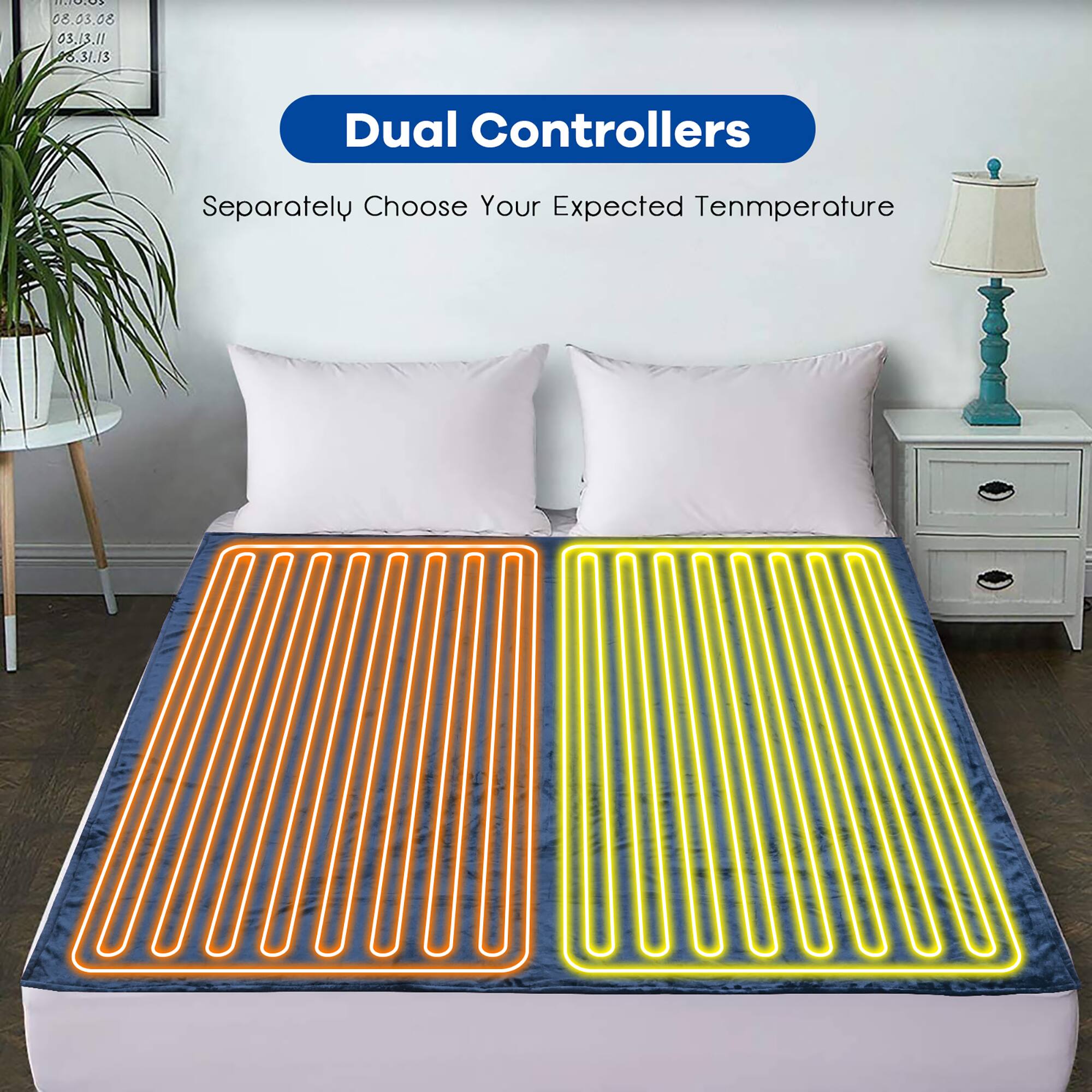 Dual Controllers Separately Choose Your Expected Temperature