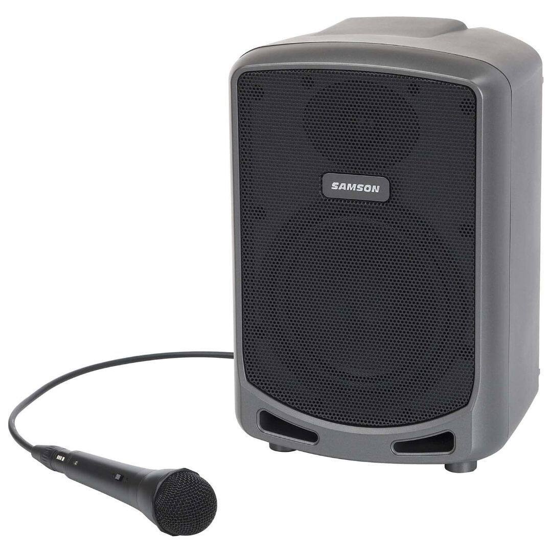 Front. Samson - Samson Expedition Express Plus 75W Rechargeable Bluetooth Portable PA Speaker.