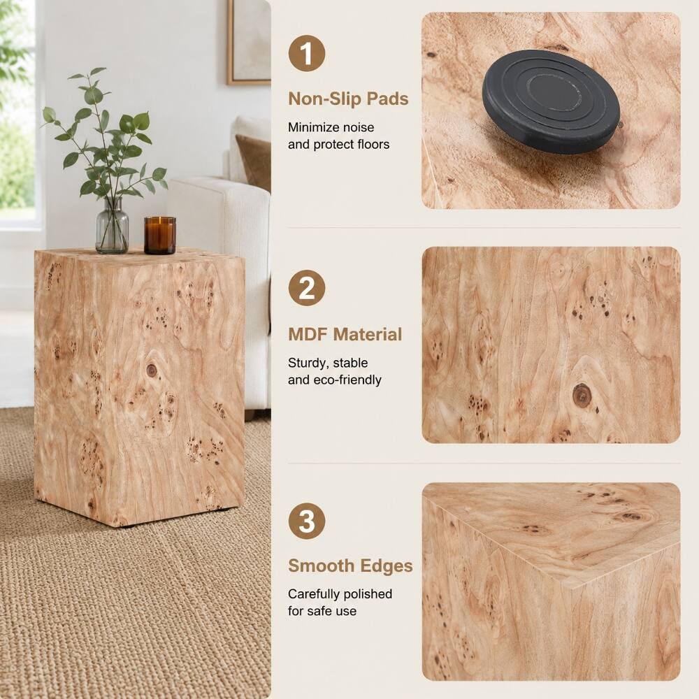 1. Non-Slip Pads
   - Minimize noise and protect floors

2. MDF Material
   - Sturdy, stable and eco-friendly

3. Smooth Edges
   - Carefully polished for safe use