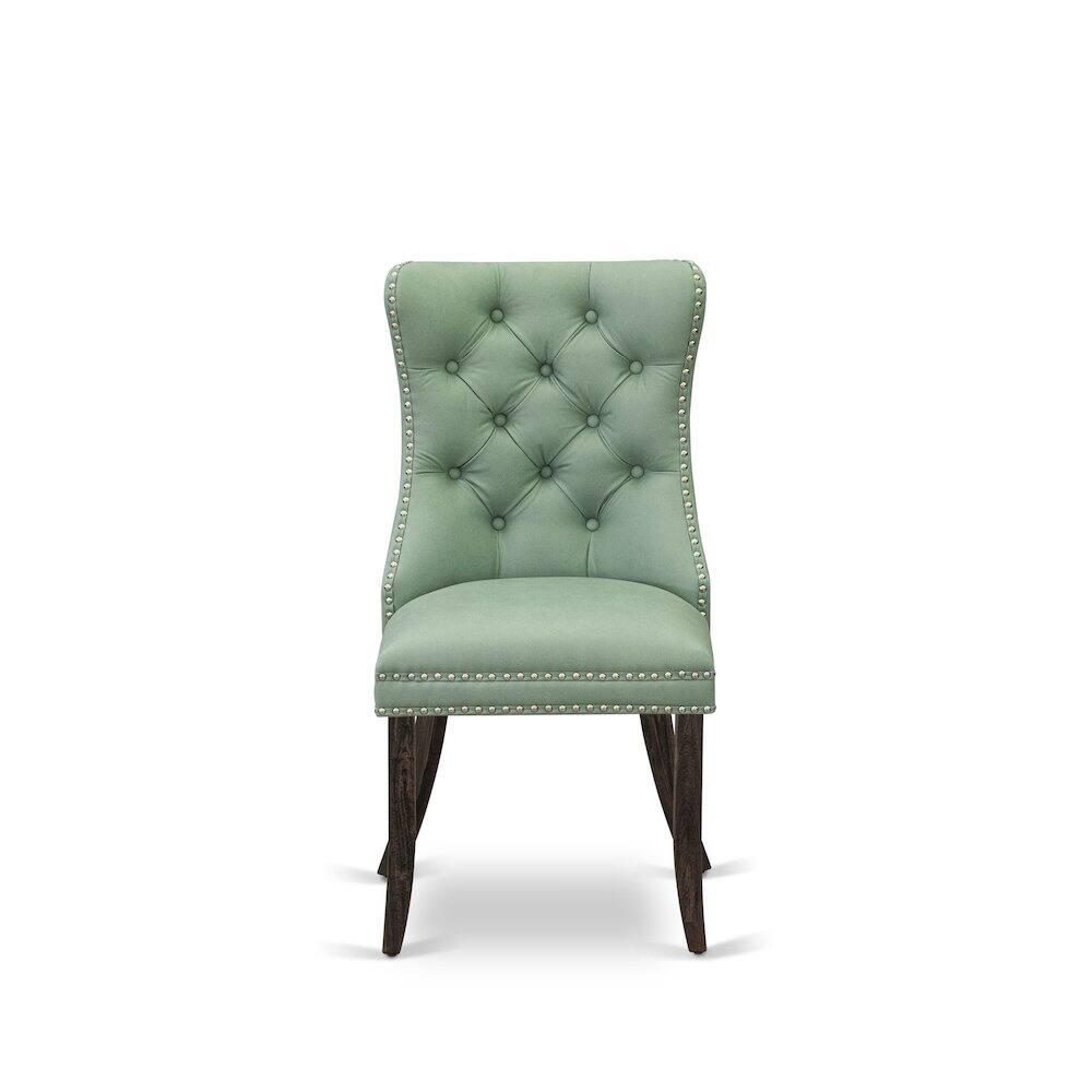 Alt View 1. East West Furniture - Parsons Dining Chairs - Brown.