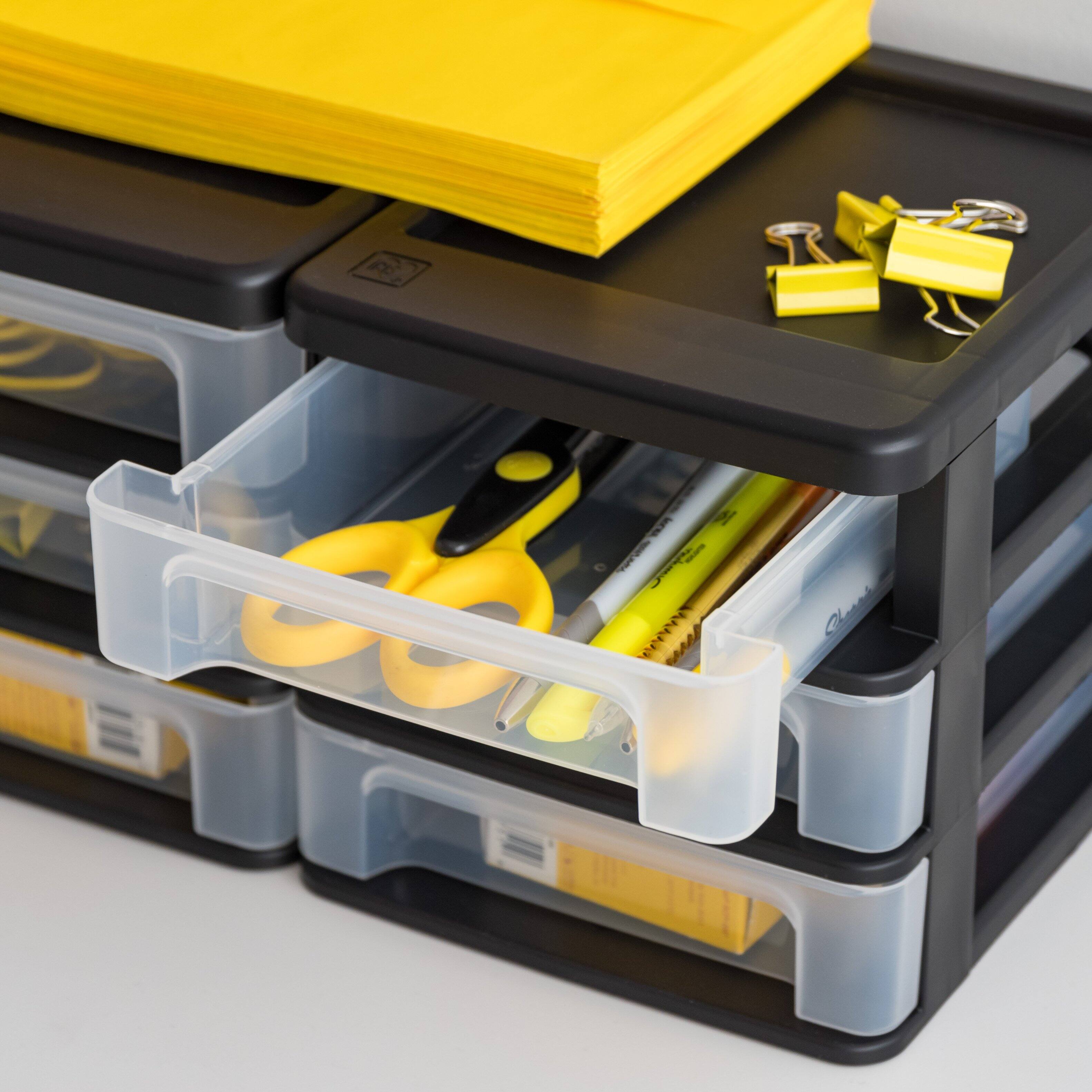 Alt View 4. IRIS USA - IRIS USA Plastic Clearview Desktop organize with Drawers.