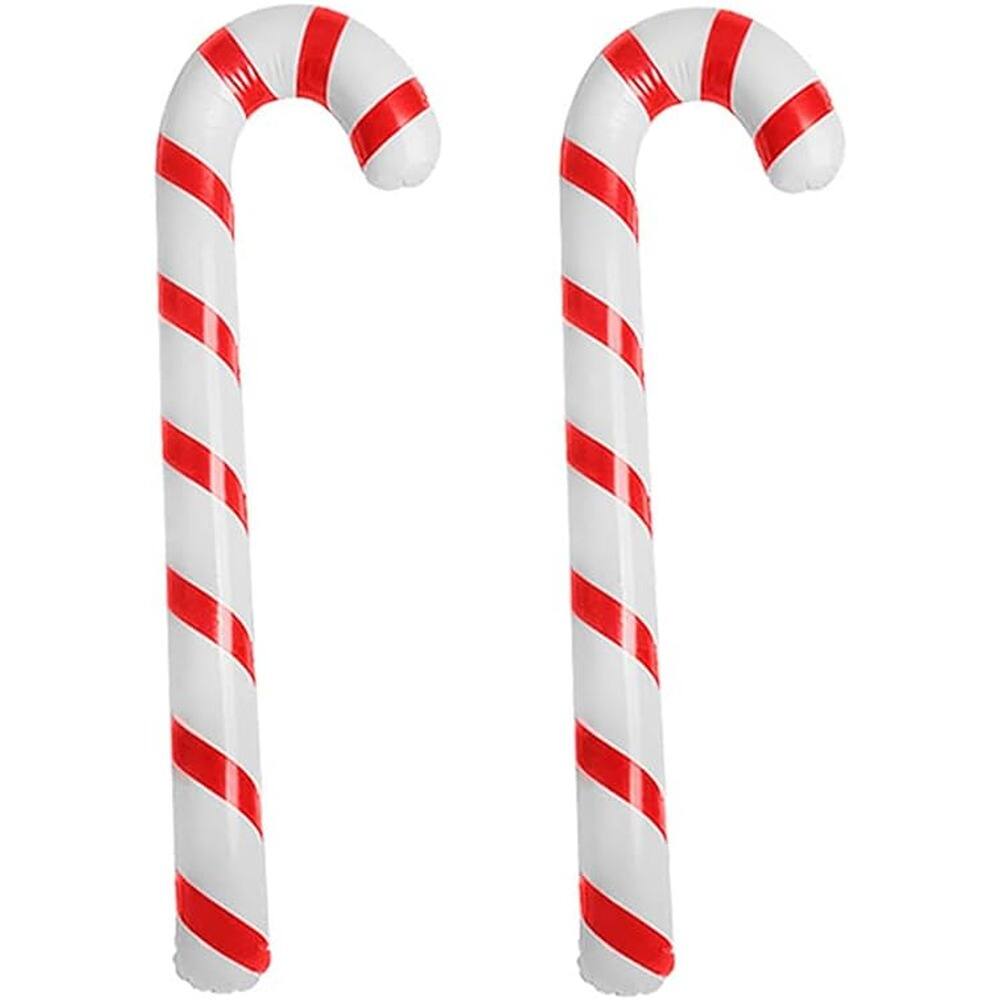Angle. PARKER SLATER - 5-Pc Inflatable Candy Canes – Multicolor Christmas Yard & Party Decor - Multicolor.
