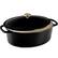 Front. Best Choice Products - Best Choice Products Oval 7.5 Quart Cast-Iron Dutch Oven, Heavy-Duty w/ Enamel, Side Handles - Black Licorice - Black Licorice.