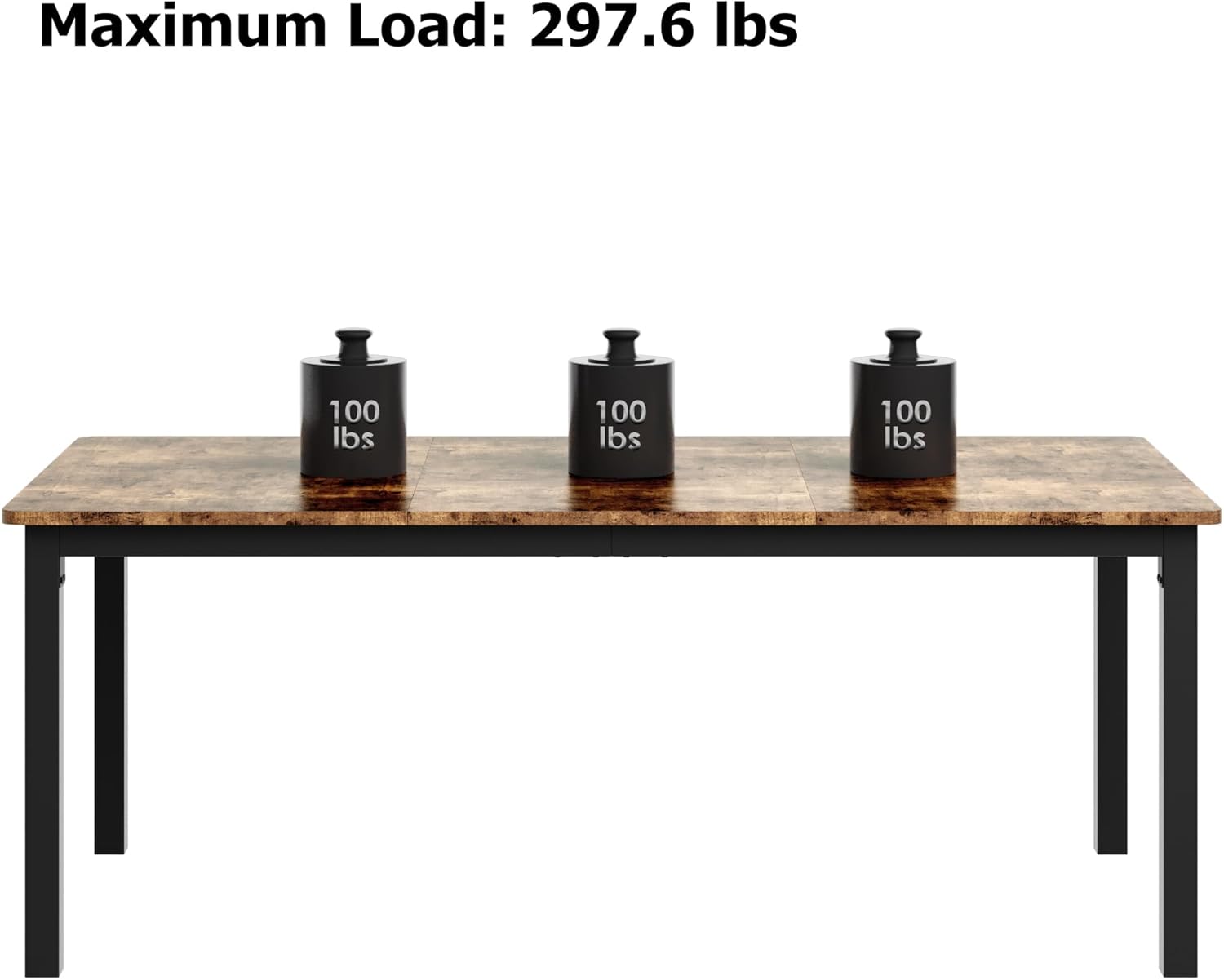 Maximum Load: 297.6 lbs

100 lbs 100 lbs 100 lbs