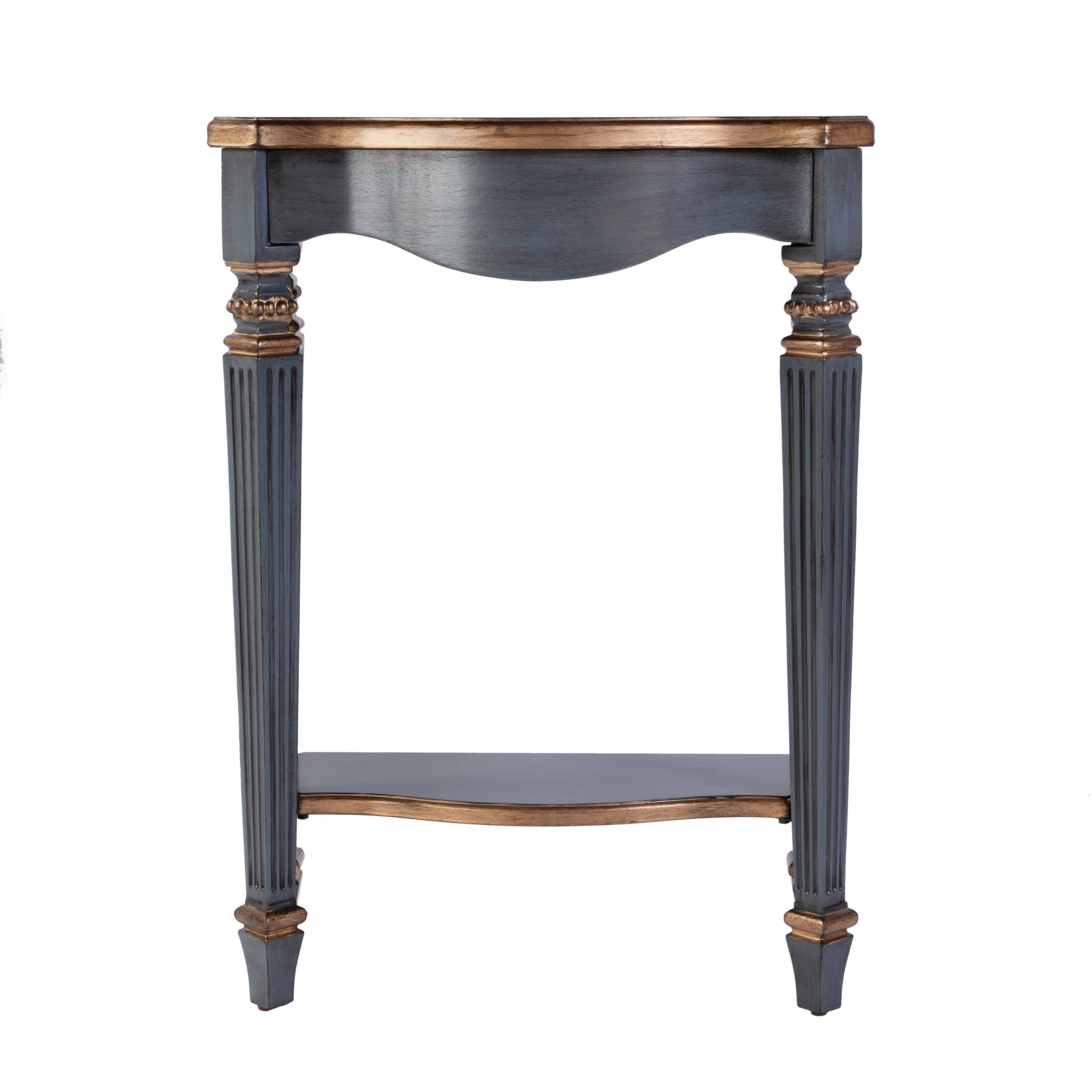 Alt View 1. Butler Specialty - Cheshire 22 in. W Rectangular Wood Ballerina Console Table with Open Shelf - Pastel Blue.