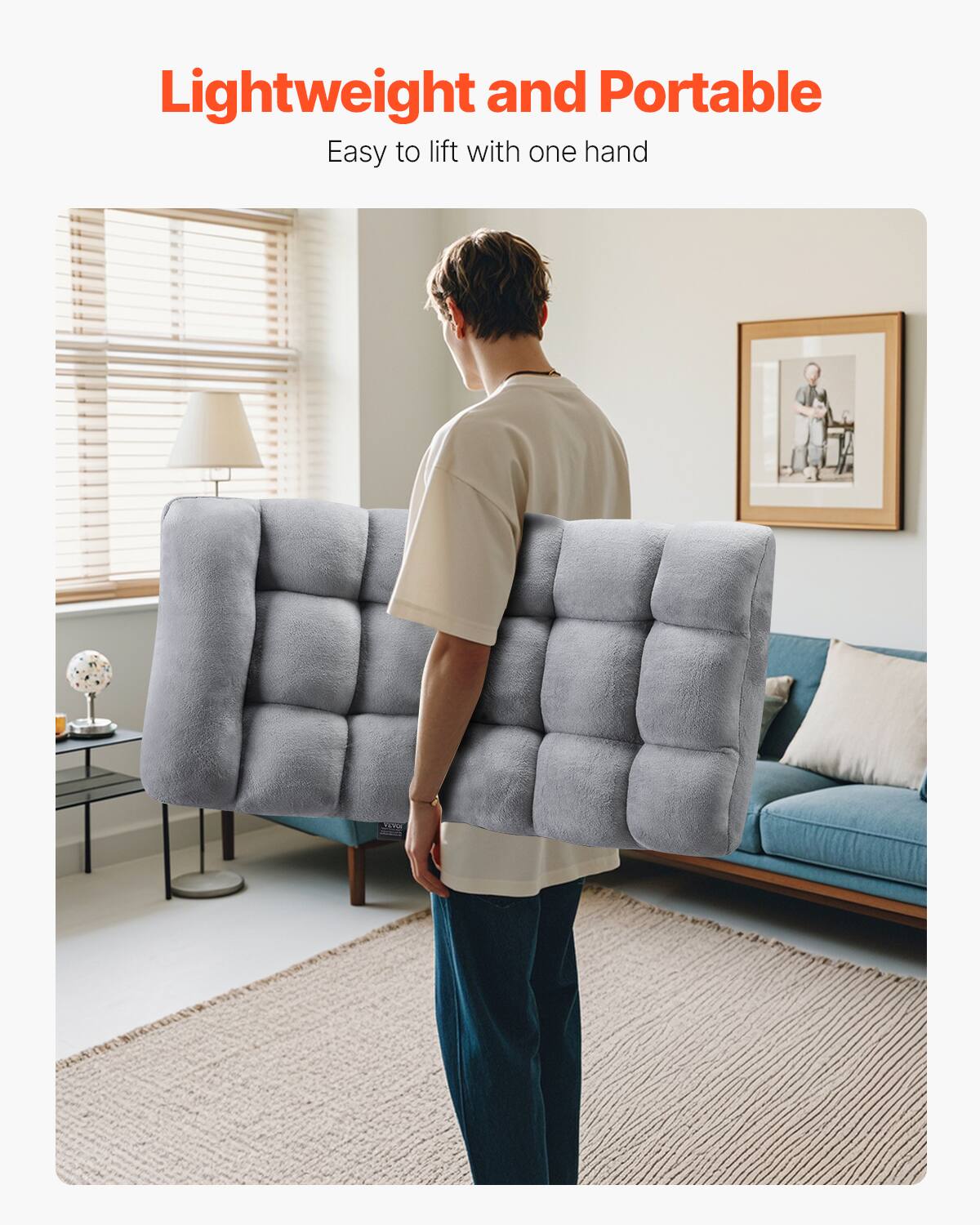 Lightweight and Portable  
Easy to lift with one hand