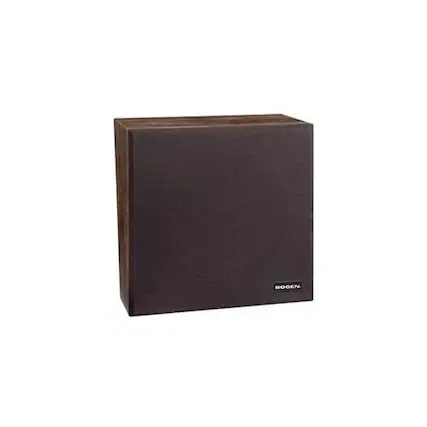 Front. Bogen - WB1EZ Easy Design Wall Baffle Speaker - Black|Walnut.