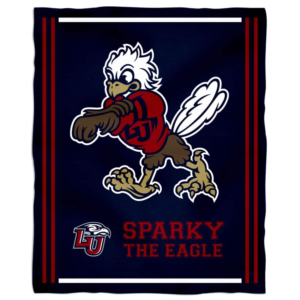 Vive La Fete - Liberty Flames 36'' x 48'' Children's Mascot Plush Blanket - Multicolor