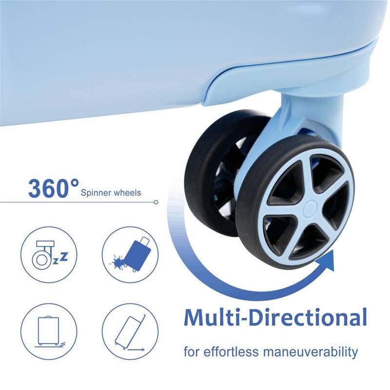 360° Spinner wheels

Multi-Directional for effortless maneuverability