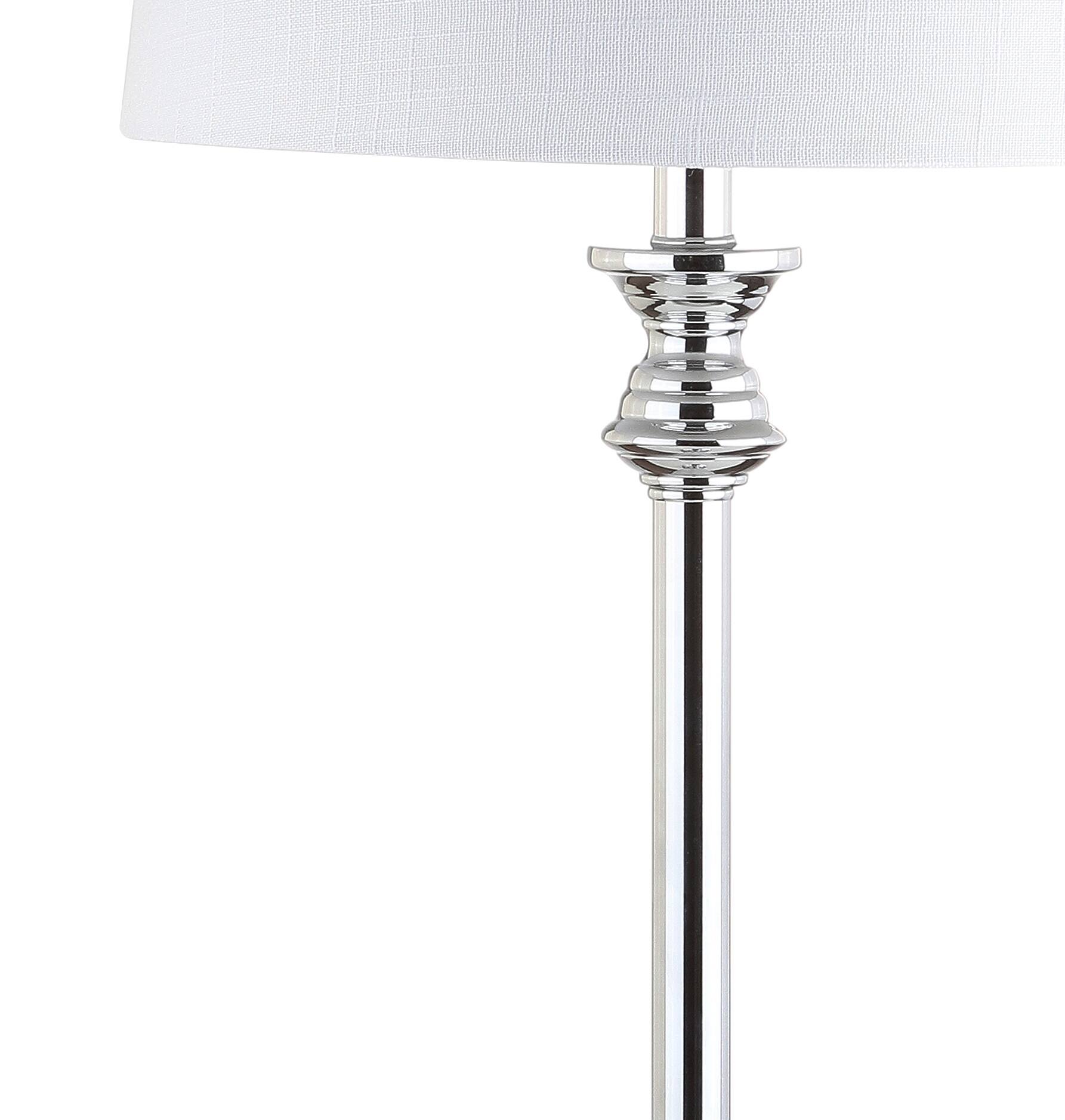 Alt View 6. Jonathan Y - Elizabeth 33" Crystal/Metal LED Table Lamp, Clear/Chrome (Set of 2) - Clear/Chrome.