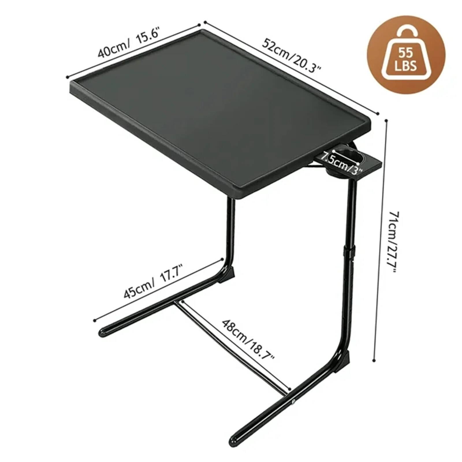 - Width: 40 cm / 15.6"
- Depth: 52 cm / 20.3"
- Height: 71 cm / 27.7"
- Leg Width: 45 cm / 17.7"
- Leg Depth: 48 cm / 18.7"
- Weight Capacity: 55 LBS