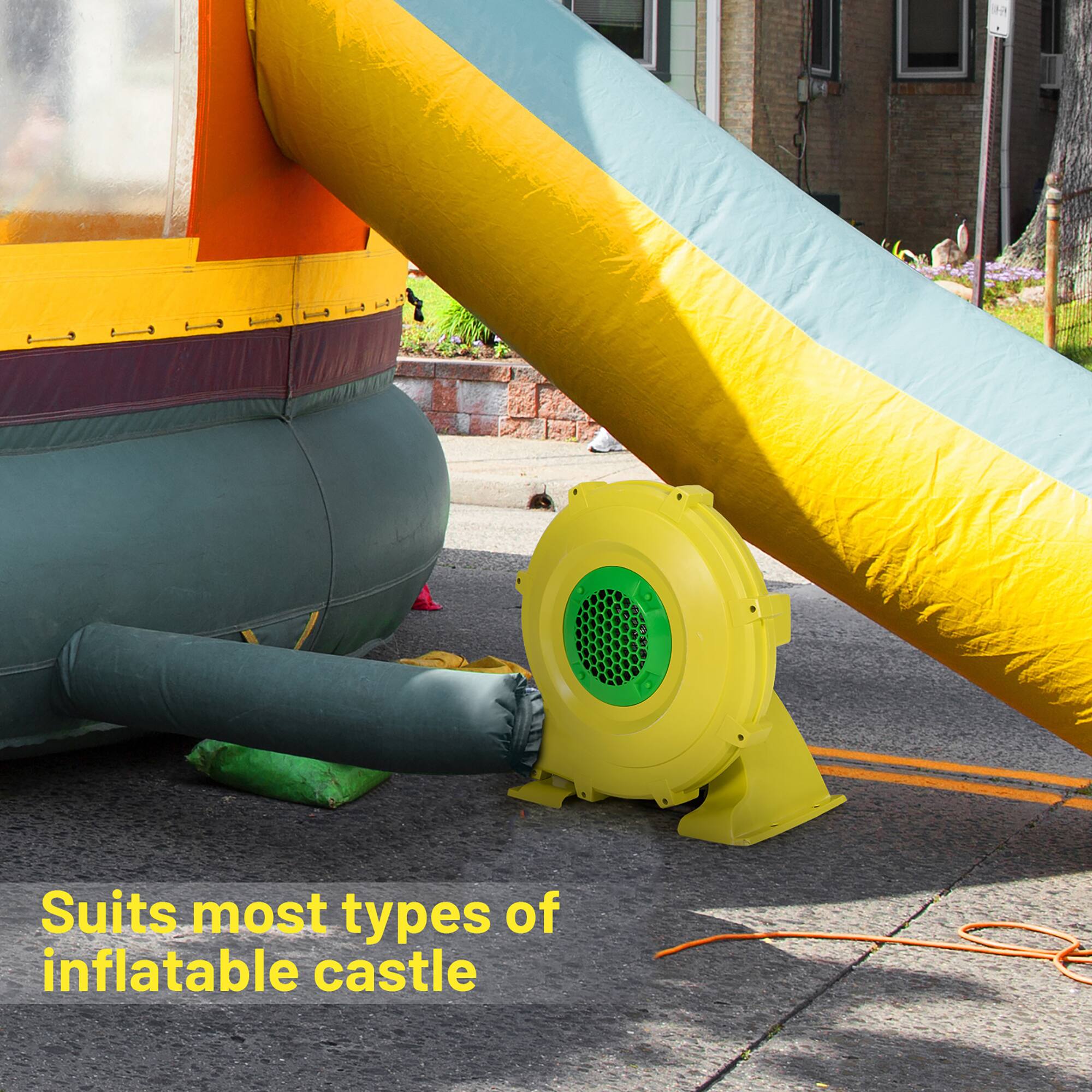 Suits most types of inflatable castle