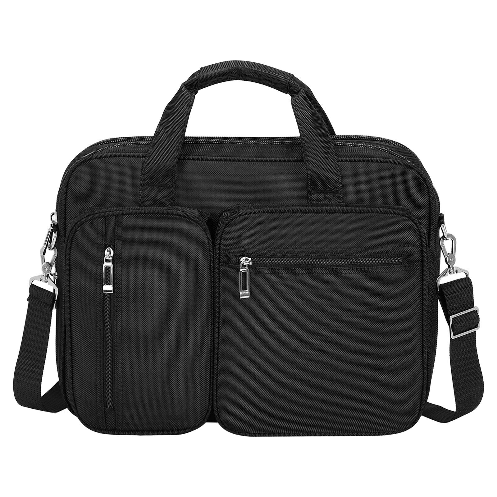 Front. Unique Bargains - 15.6" 360 Degree Protective Laptop Bag Case, Water-Resistant Laptop Briefcase - Black.