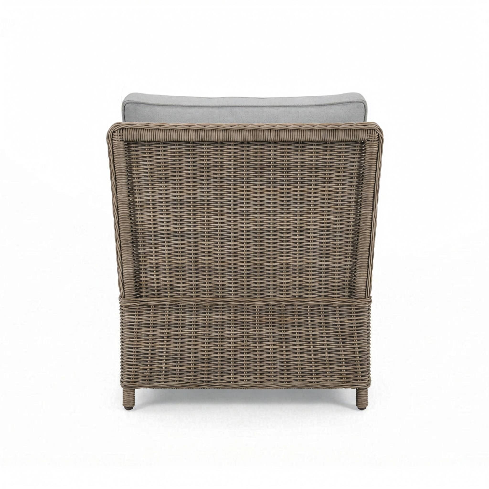 Alt View 5. Martha Stewart - Lily Pond Indoor-Outdoor Modular Patio Sectional Sofa Center Seat with All-Weather Cushions - Gray Cushions/Weathered Gray Frame.