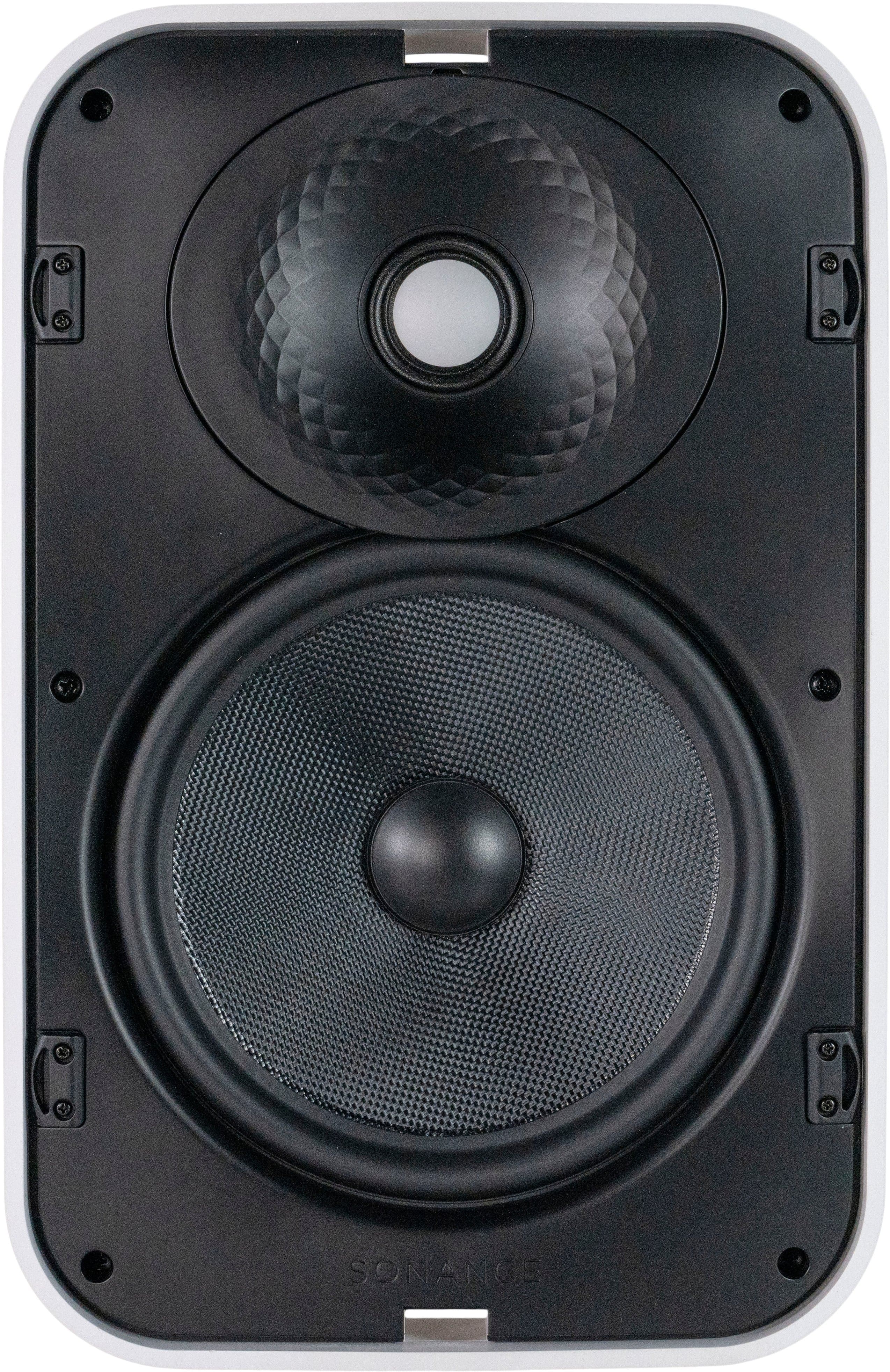 Left. Sonance - MX86 - Mariner MX Series 8" 2-Way Outdoor Surface Mount Speakers (Pair) - Paintable White.