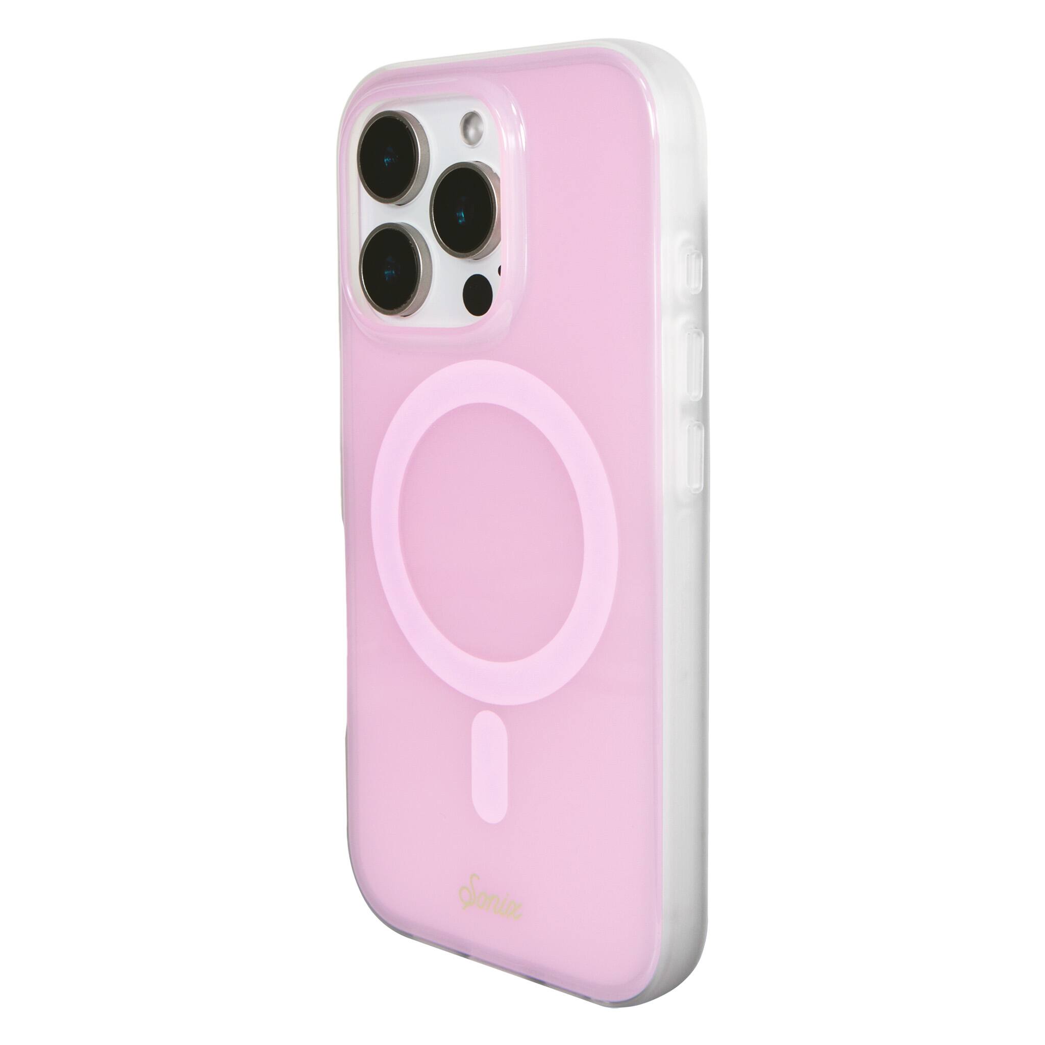 Left. Sonix - iPhone 16 Pro Case Jelly Pink - Pink.