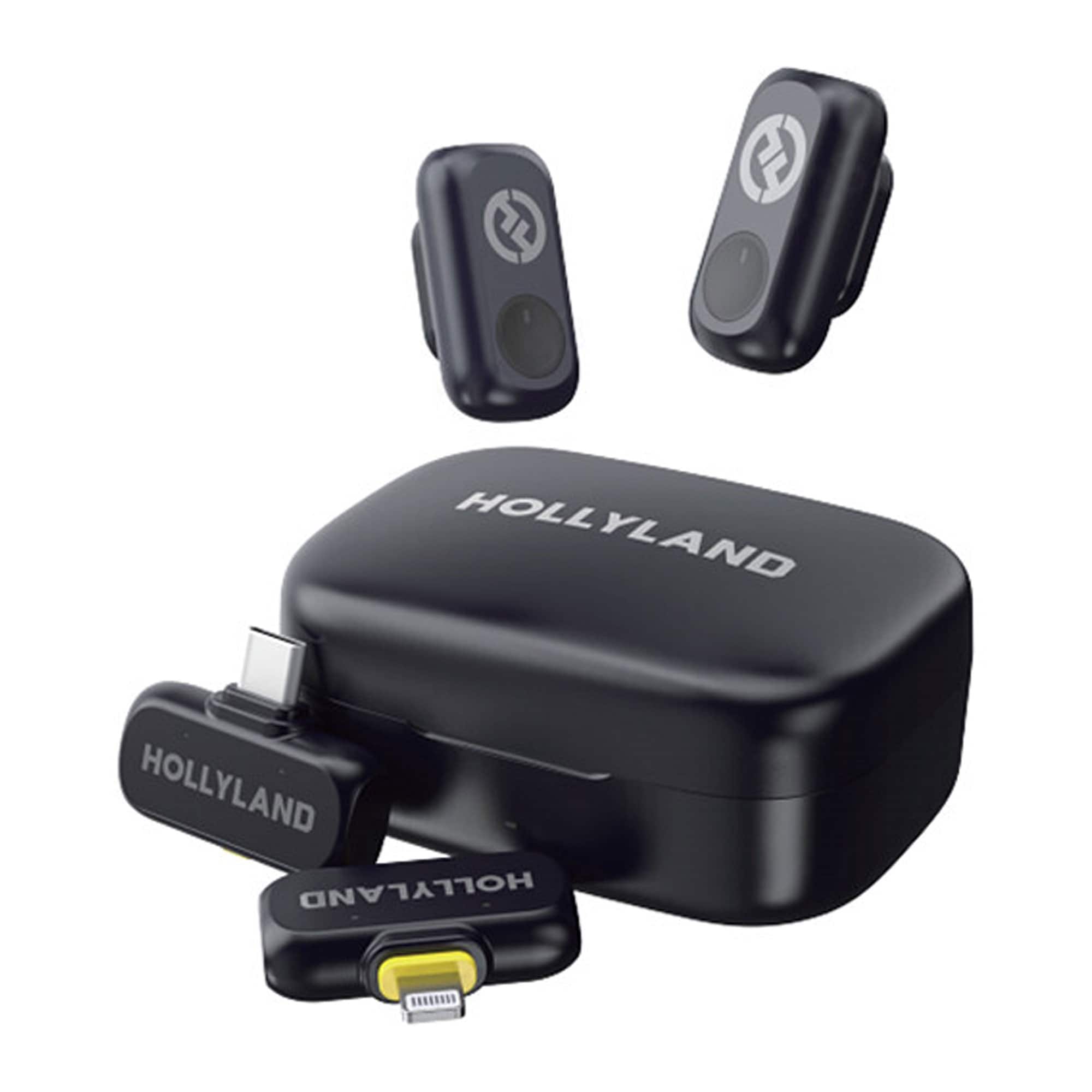 HOLLYLAND ワイヤレスイヤフォン ブラック HOLLYLAND LARK A1 Combo Wireless Mic System for Mobile Devices