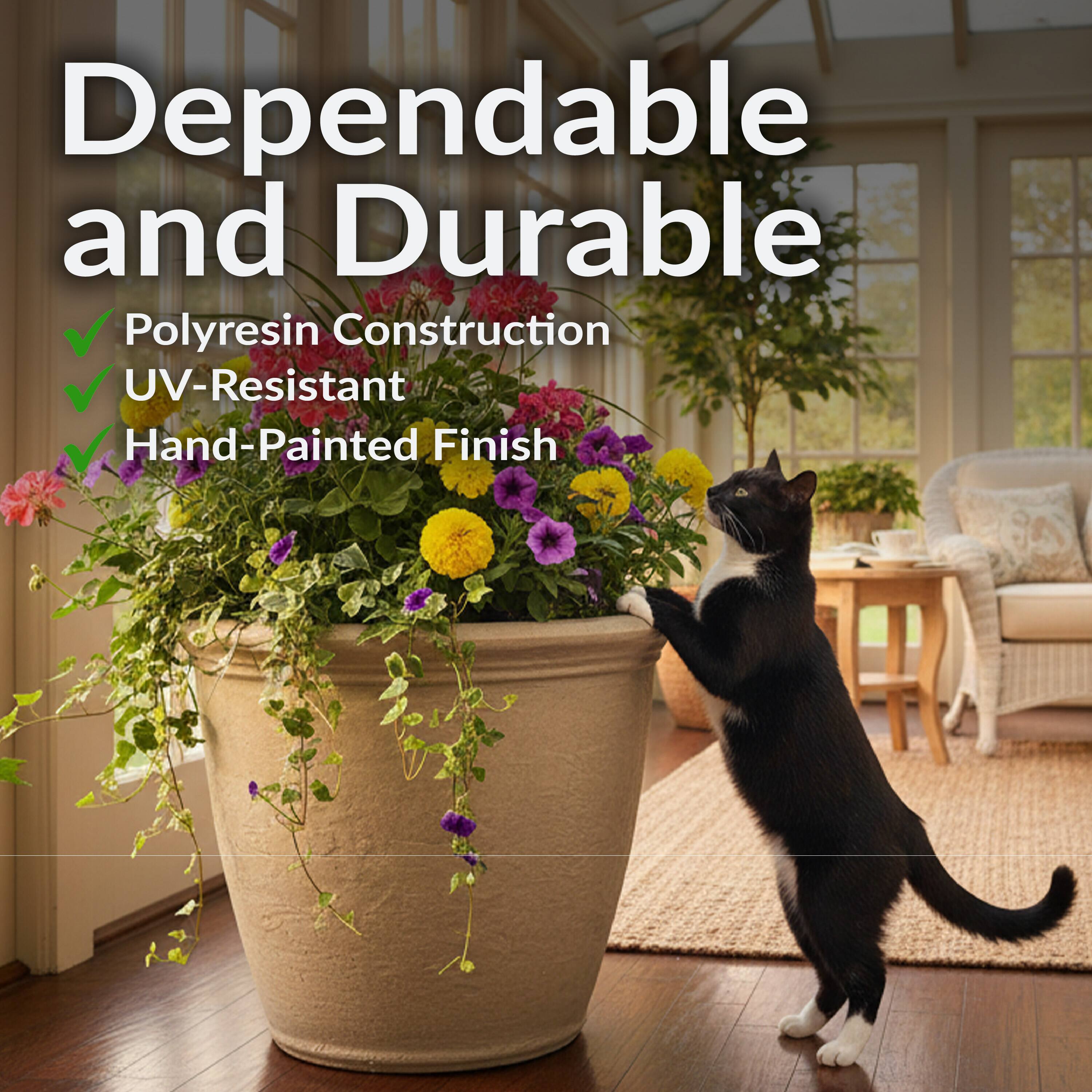 Dependable and Durable

- Polycarbonate Construction
- UV-Resistant
- Hand-Painted Finish