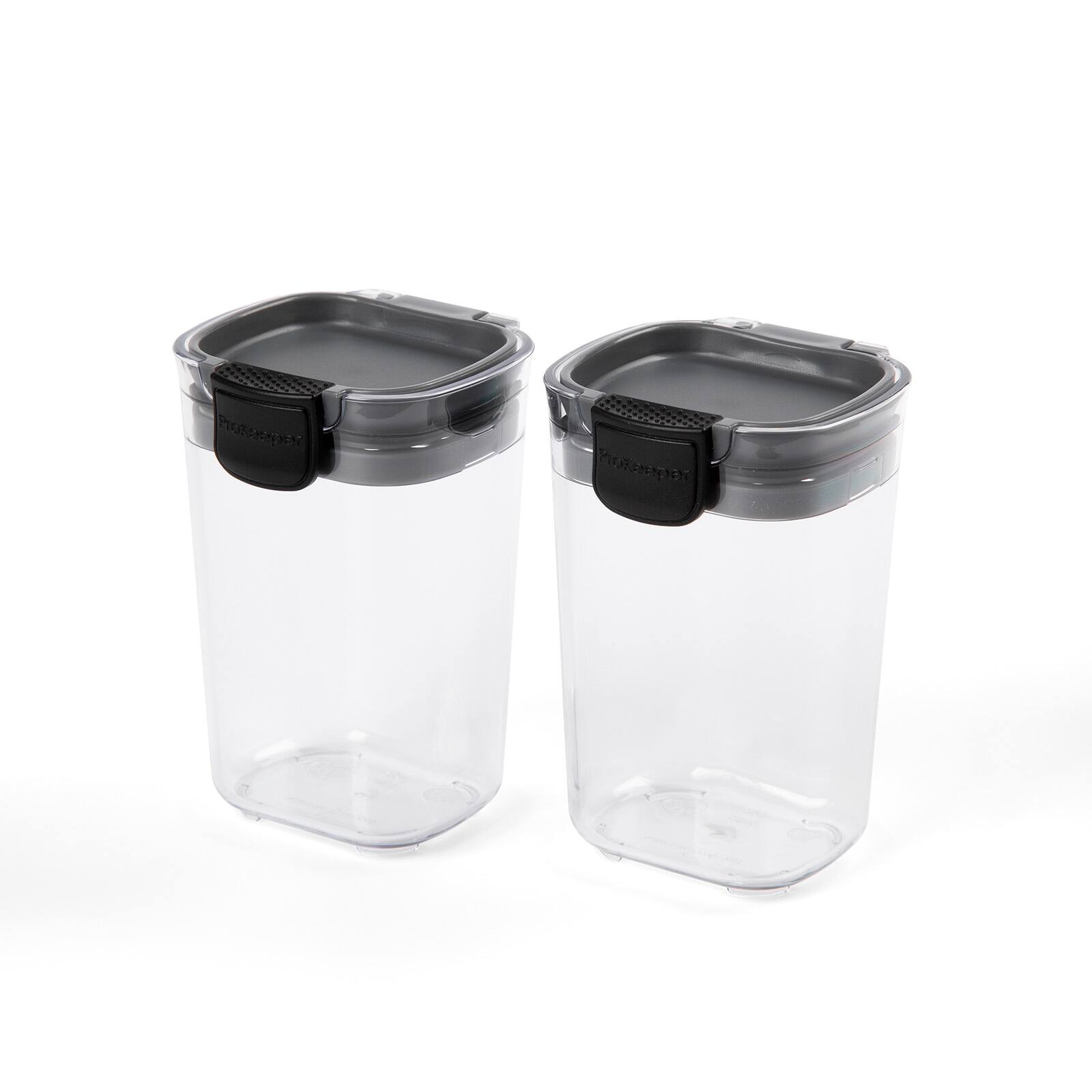 Alt View 2. Progressive International - ProKeeper+ Airtight Storage Container Set, 6-Piece, Clear Plastic - Clear.