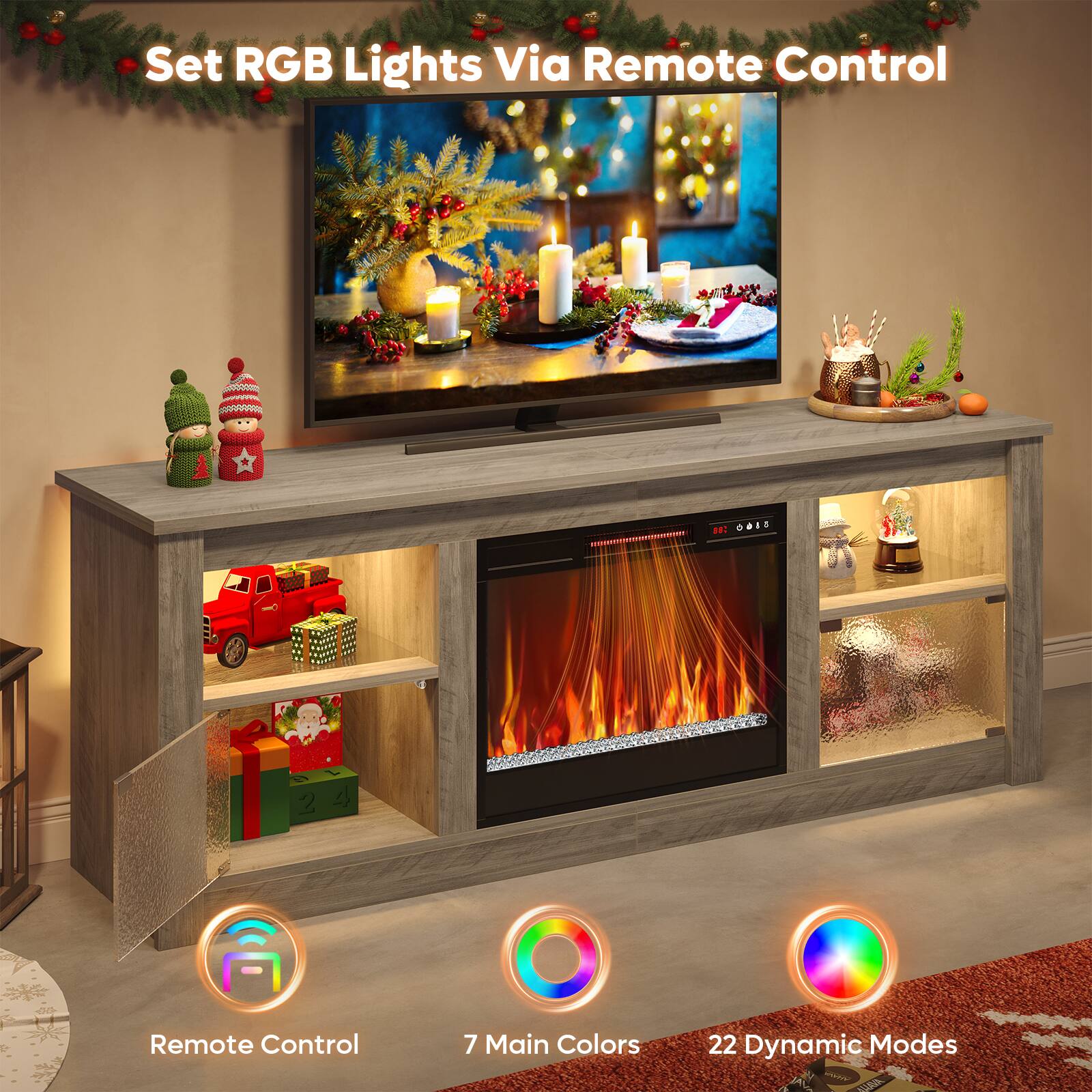 Set RGB Lights Via Remote Control

Remote Control
7 Main Colors
22 Dynamic Modes