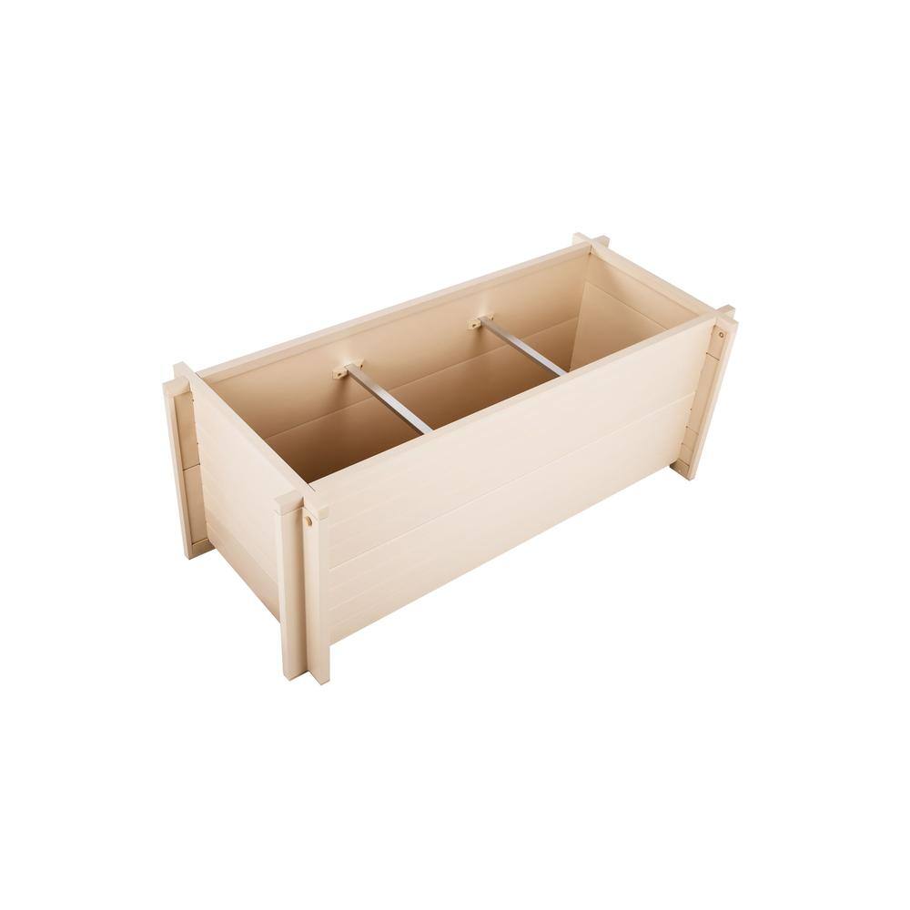 Back. New Age Pet - 42" Rectangular Planter in Maple - Maple.