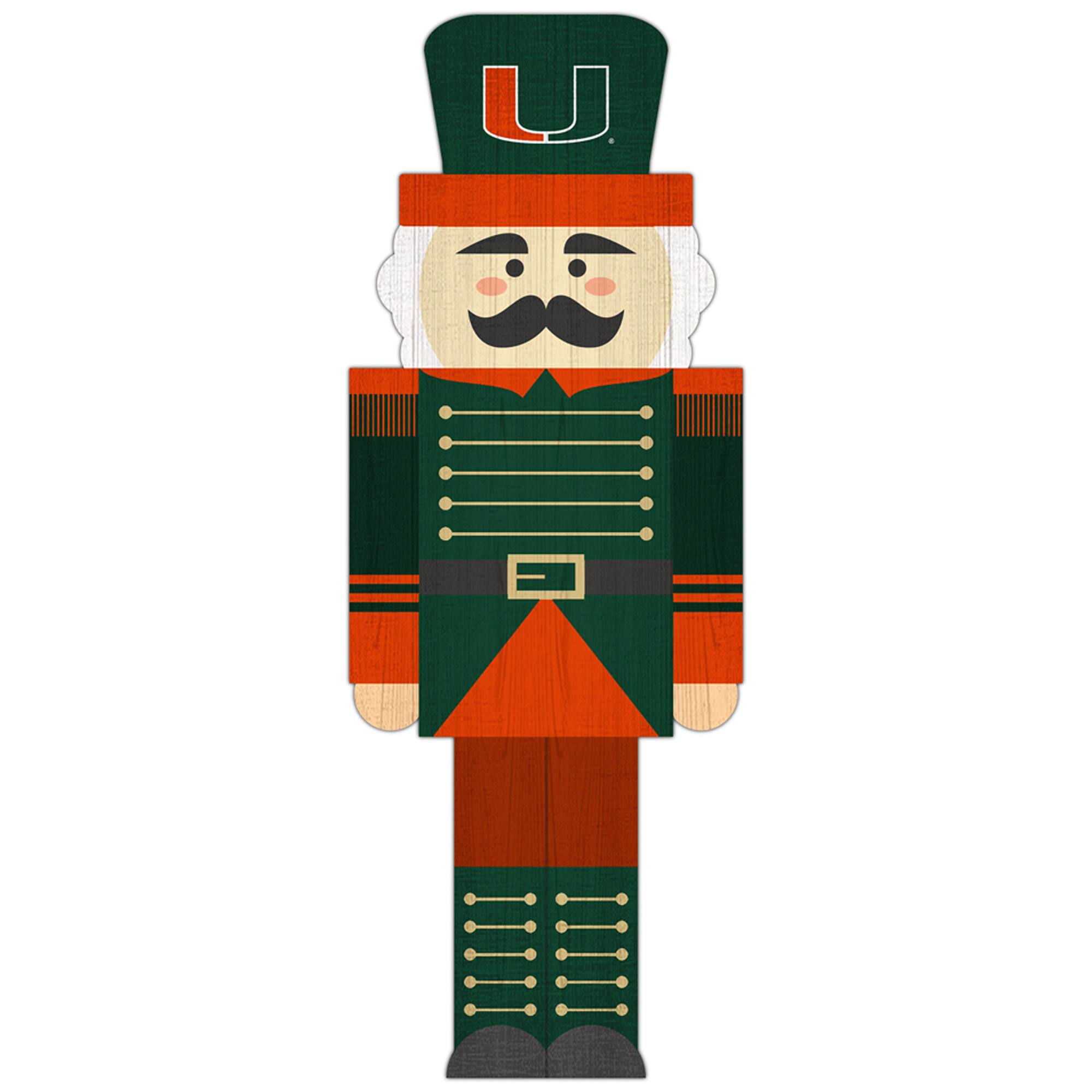 Miami Hurricanes 31'' Nutcracker Leaner