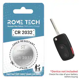 RomeTech - Replacement Battery for Key Fob - Audi A6 1999-2001