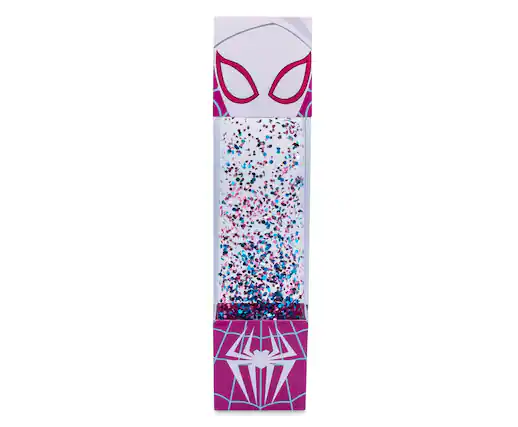 Front. Ukonic - Marvel Spider-Gwen USB Powered Glitter Motion Light | 12 Inches Tall - Purple.