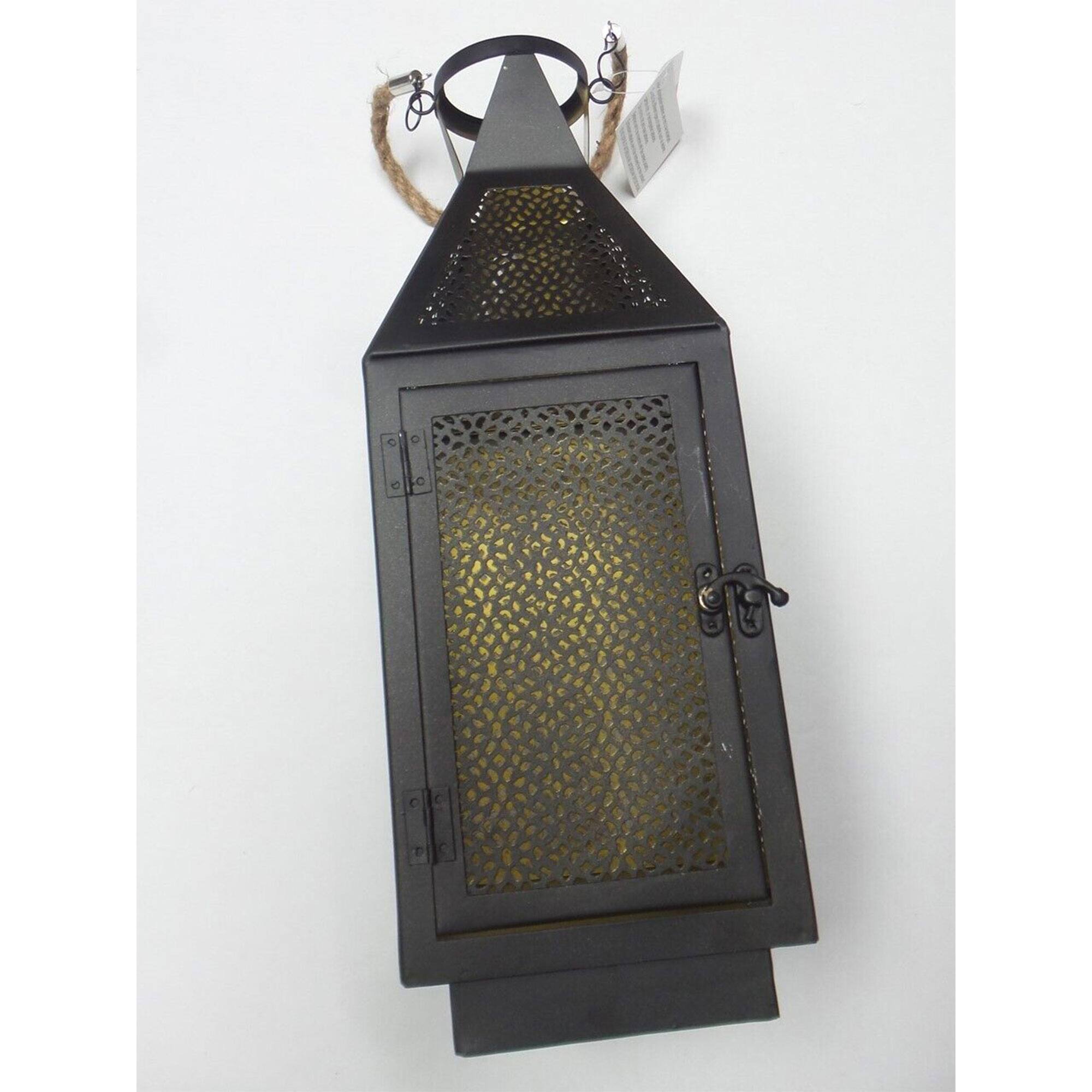 Alt View 5. Four Seasons Courtyard - Four Seasons Courtyard 16 Inch Battery Powered 20 LED Filigree Lantern (2 Pack).