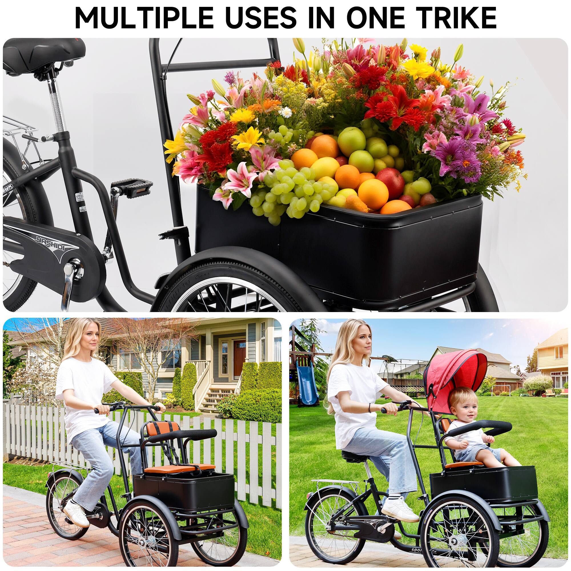 MULTIPLE USES IN ONE TRIKE