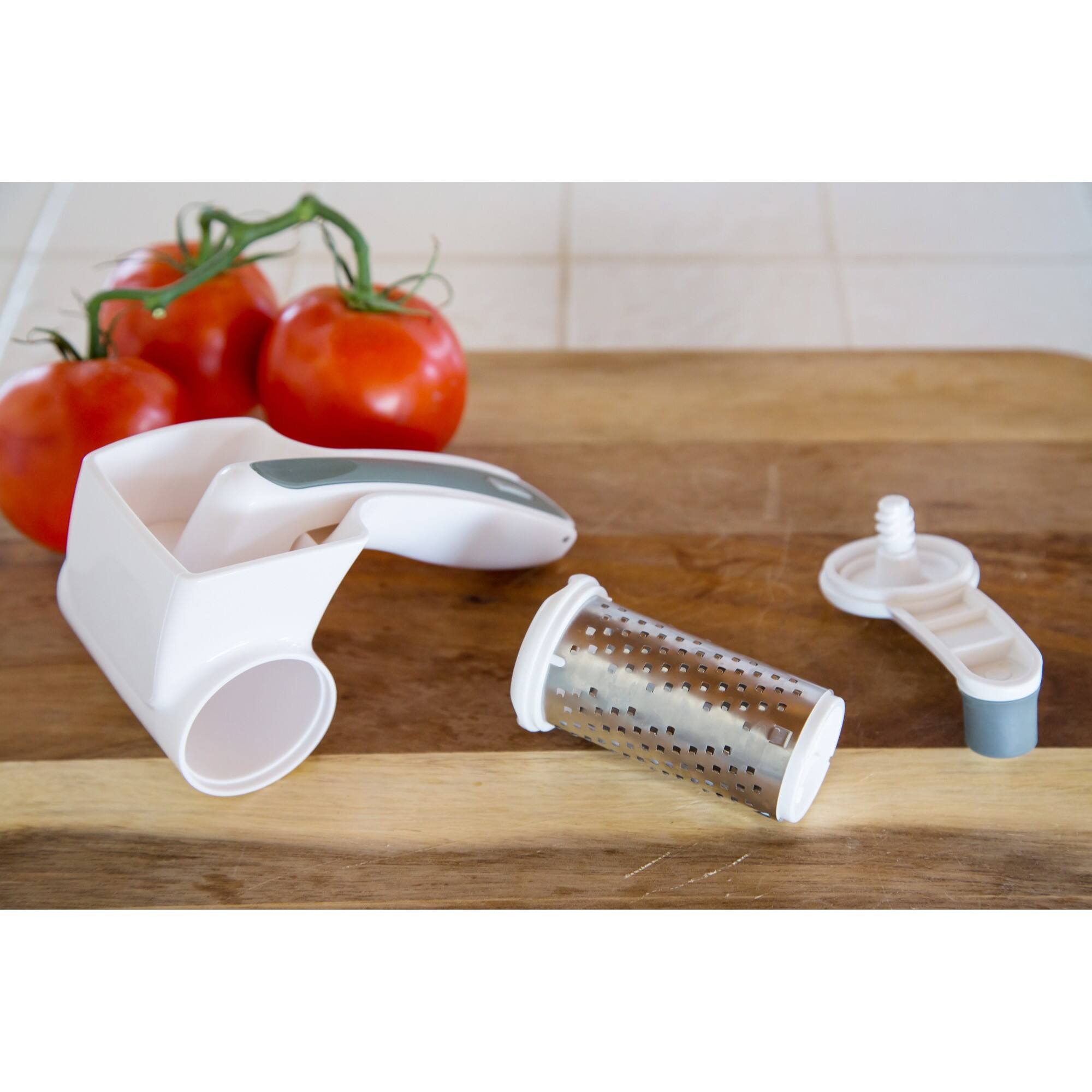 Alt View 5. Zyliss - Classic Rotary Grater - White.