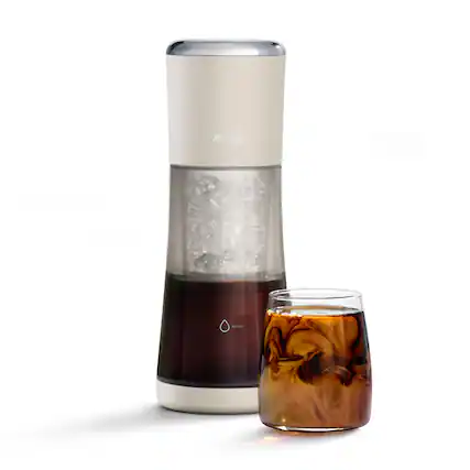 Front. Mr. Coffee - Express Cold Brew Coffee Maker, 10-Minute Cold Brew Coffee Machine - Oat Milk.