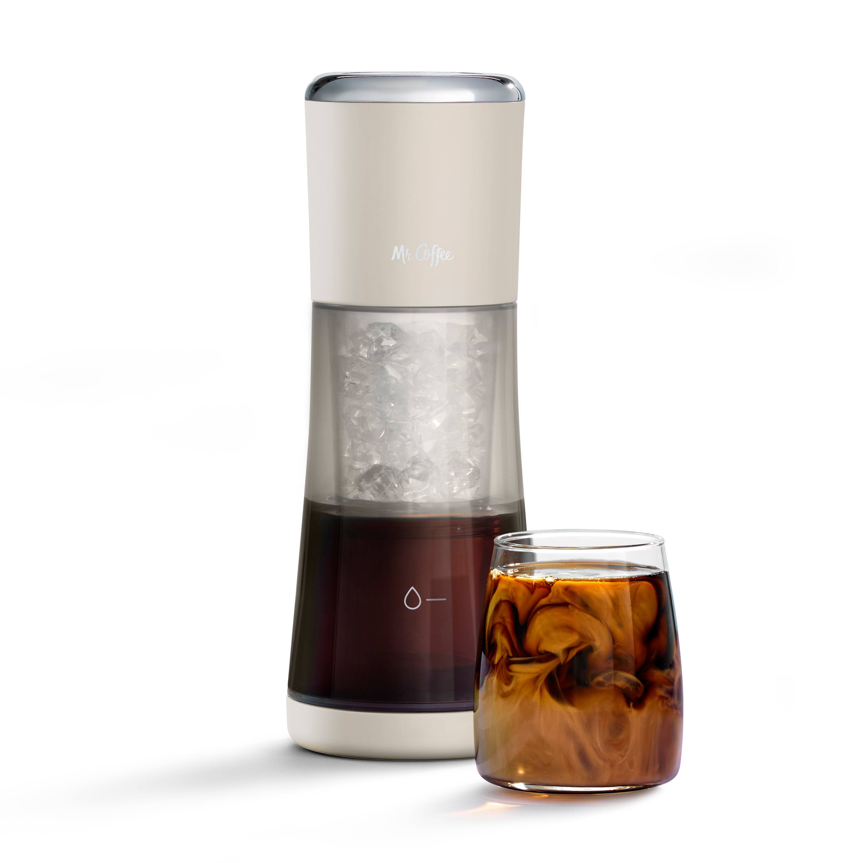 Front. Mr. Coffee - Express Cold Brew Coffee Maker, 10-Minute Cold Brew Coffee Machine - Oat Milk.