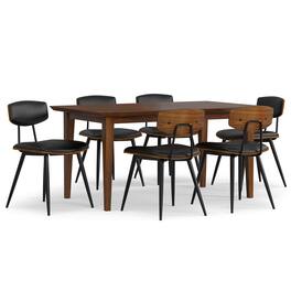 Simpli Home - Mavis / Colby 7-Piece Dining Set - Black