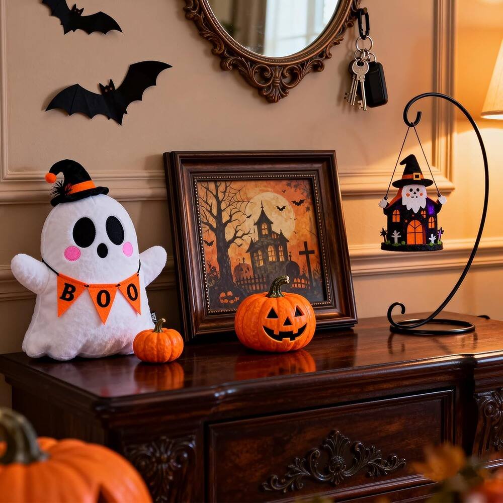 Alt View 1. PARKER SLATER - 9 In Iron Ornament Display Stand with Hanging Hook for Christmas Decor - 9in 4 pack.