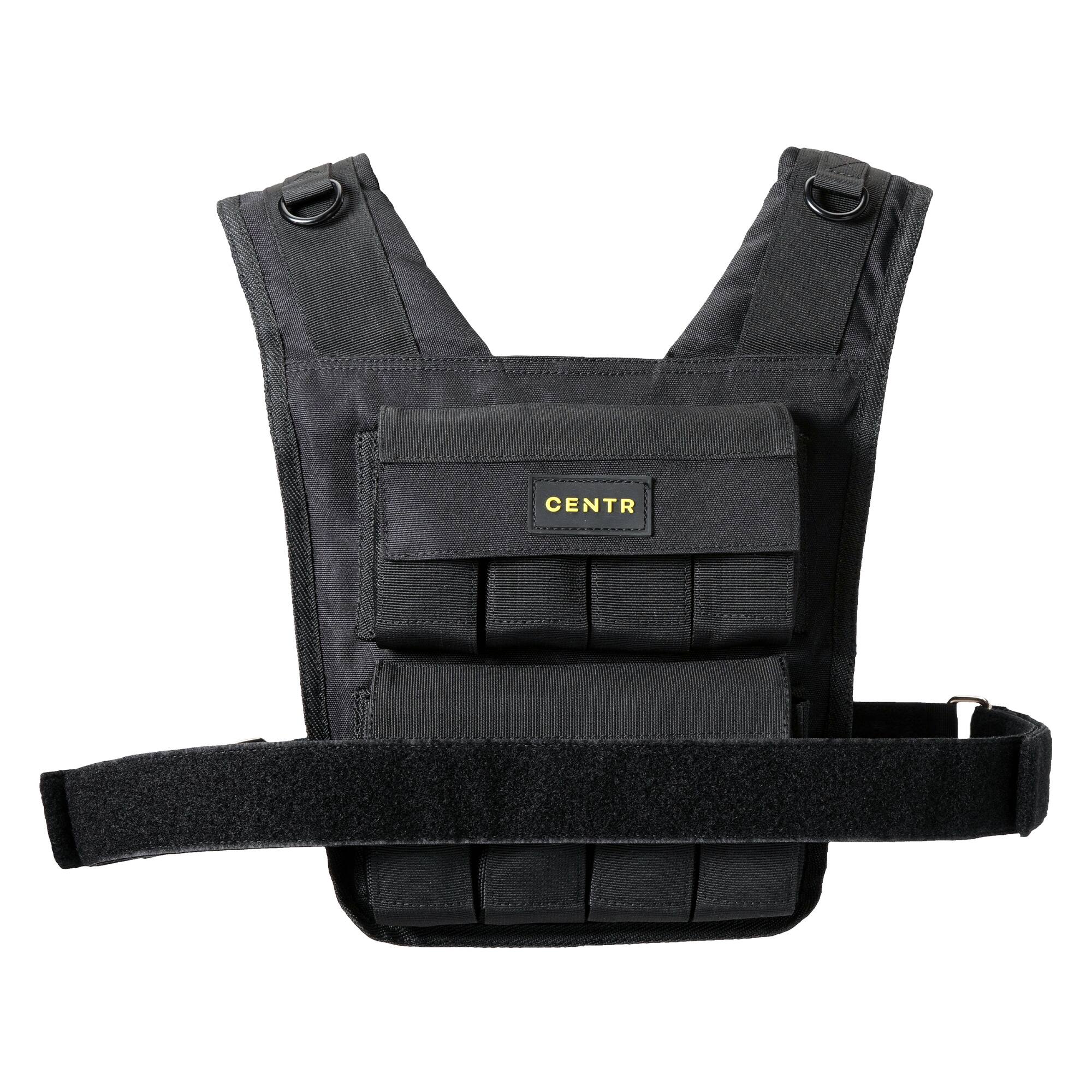 Left. Centr - Weighted Vest - Black.