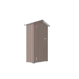 Mondawe - 2.5x1.5 FT Small Metal Galvanized Iron Garden Shed with a solid lock system - Brown